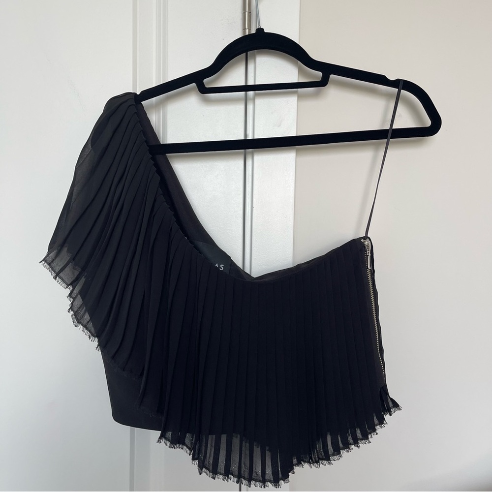 NICHOLAS black one shoulder crop top 🎄 Holiday Sale ✨